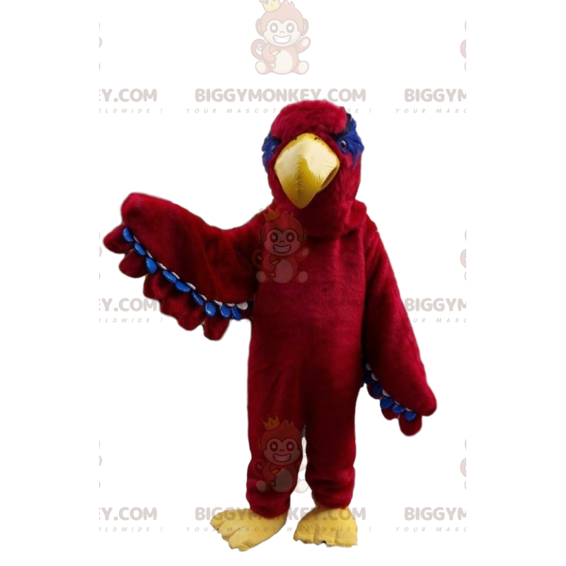 BIGGYMONKEY™ Maskottchenkostüm Roter Adler, Vogelkostüm