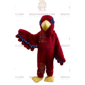 Fantasia de mascote BIGGYMONKEY™ de águia vermelha, fantasia de