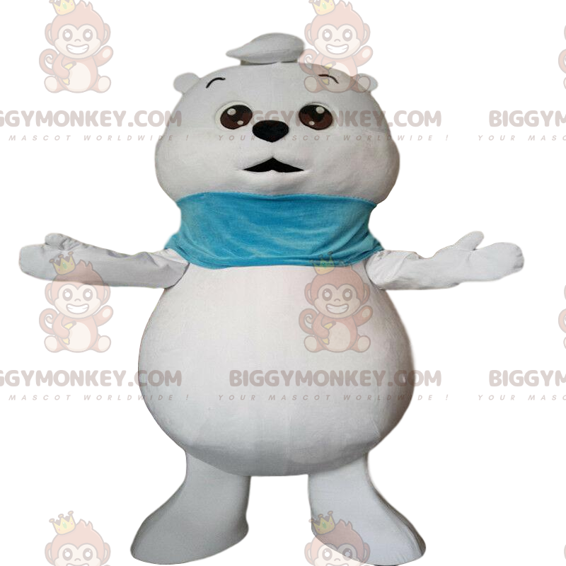 Στολή μασκότ Little White Bear BIGGYMONKEY™, Στολή αρκούδας -