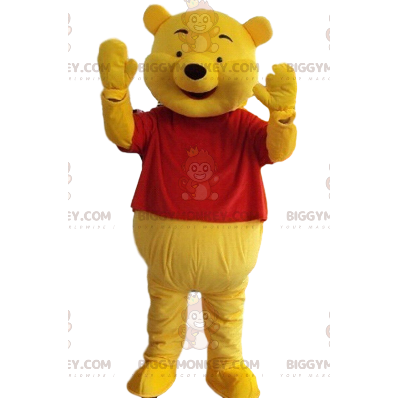 Winnie the Pooh BIGGYMONKEY™ maskotkostume, berømt gul