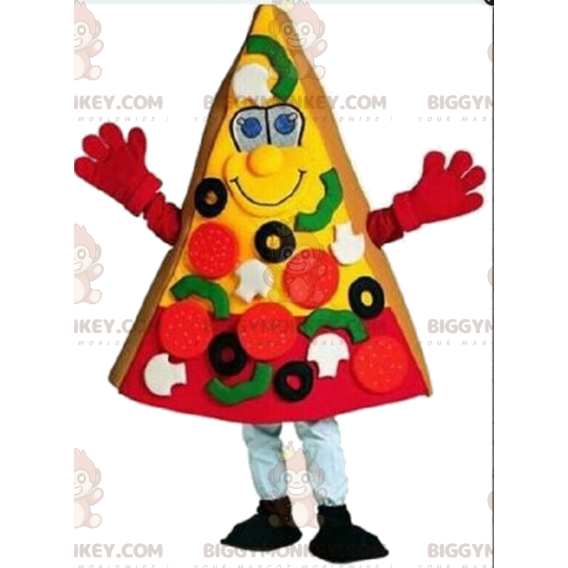 Giant Pizza Slice Costume, Pizza BIGGYMONKEY™ Mascot Costume