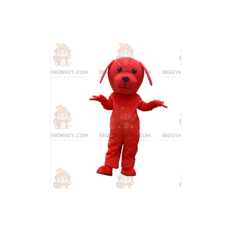 Costume de mascotte BIGGYMONKEY™ de chien rouge, costume de