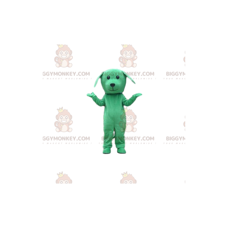 Kostium zielonego psa, kostium maskotki piesek BIGGYMONKEY™