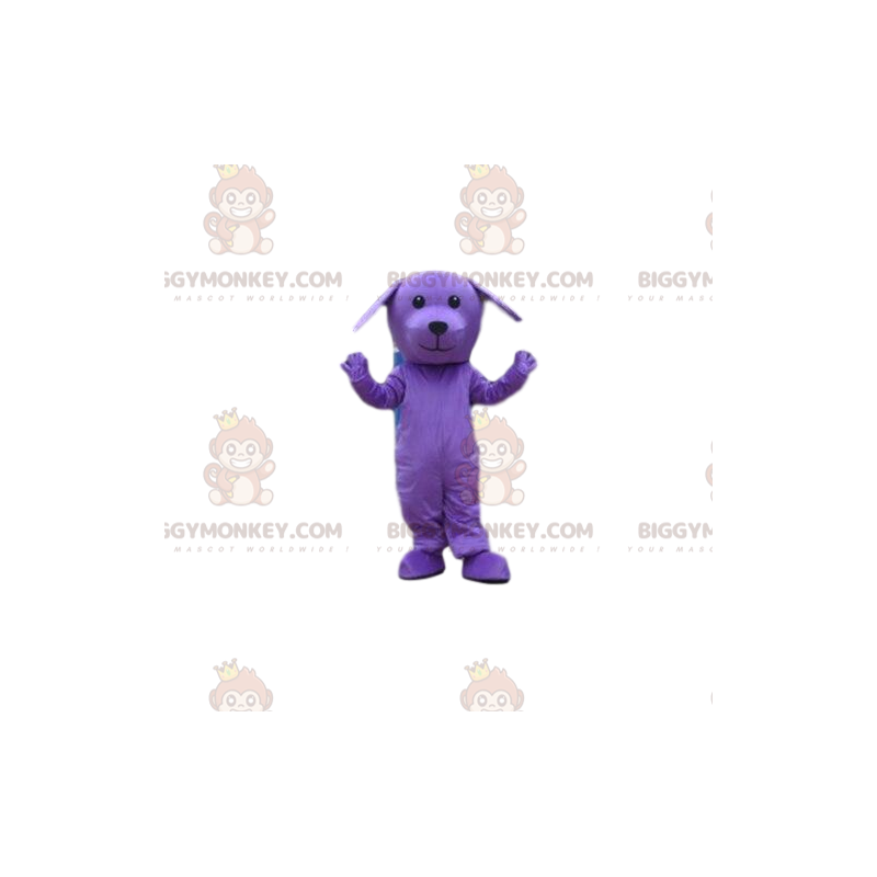 Fantasia de mascote BIGGYMONKEY™ de cachorro roxo, fantasia