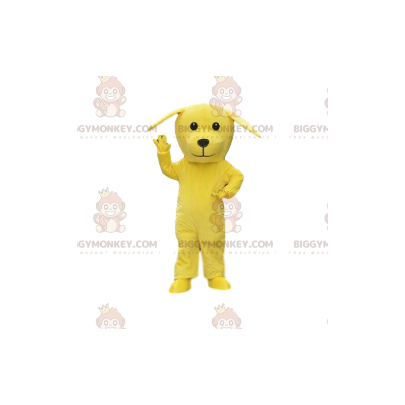 Maskotka żółty pies BIGGYMONKEY™, olbrzymi kostium psa, żółte