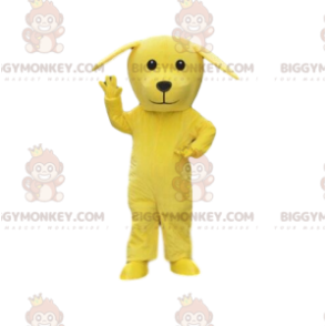 Costume de mascotte BIGGYMONKEY™ de chien jaune, costume de