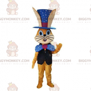 Στολή μασκότ Orange Bunny BIGGYMONKEY™ με στολή Magician