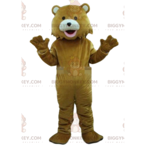 Brun nallebjörn BIGGYMONKEY™ maskotdräkt, björndräkt