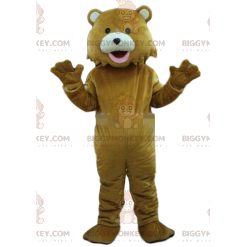 Brauner Teddybär BIGGYMONKEY™ Maskottchenkostüm, Bärenkostüm