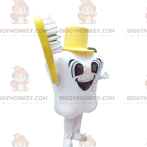 Traje de mascote BIGGYMONKEY™ de dente gigante com escova de