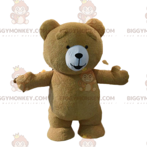 Grote bruine teddy BIGGYMONKEY™ mascottekostuum, bruine