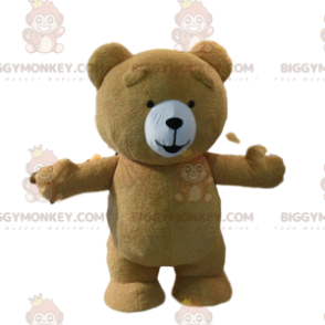 Disfraz de mascota Big Brown Teddy BIGGYMONKEY™, disfraz de oso