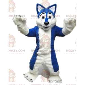 BIGGYMONKEY™ costume da mascotte di cane husky, costume da