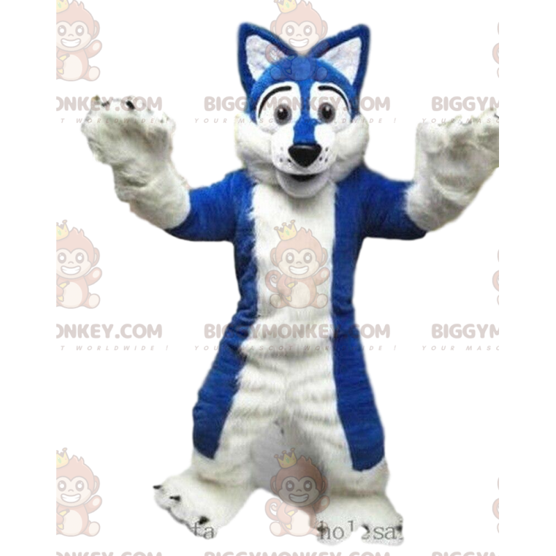 BIGGYMONKEY™ costume da mascotte di cane husky, costume da