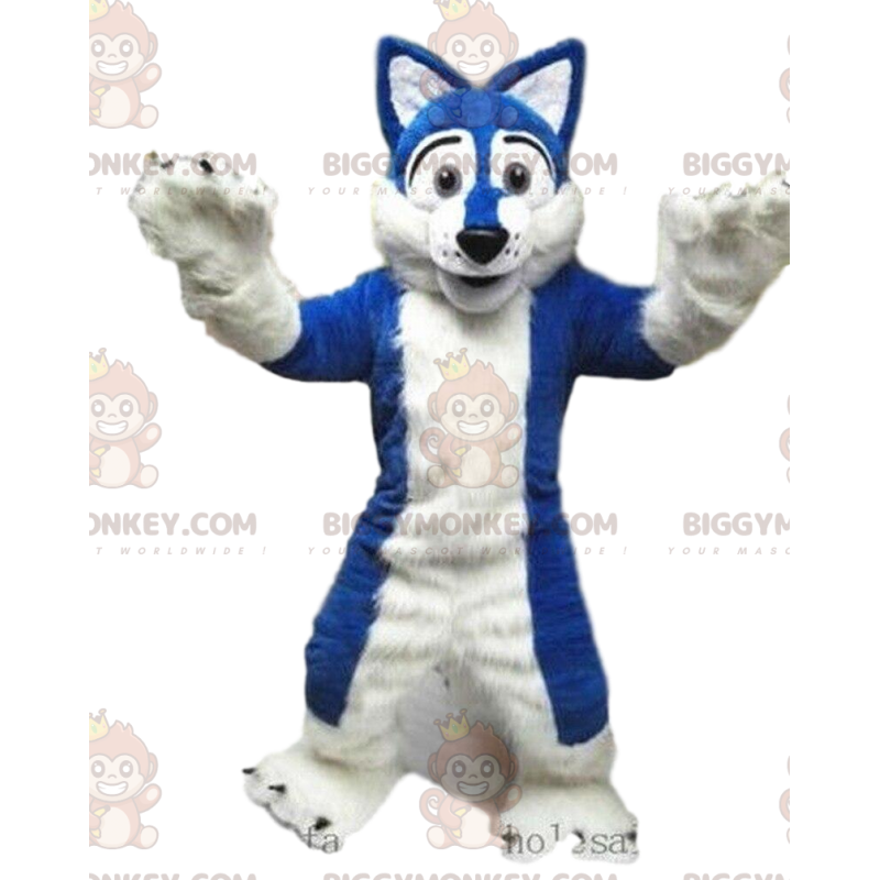 Costume de mascotte BIGGYMONKEY™ de chien husky, costume de