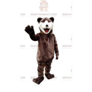 Costume da mascotte Bear BIGGYMONKEY™, costume da orso bruno