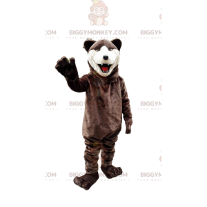 Στολή μασκότ Bear BIGGYMONKEY™, στολή καφέ αρκούδας, άγριο ζώο