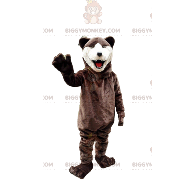 Kostým maskota medvěda BIGGYMONKEY™, kostým medvěda hnědého