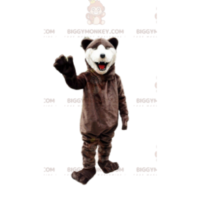 Bear BIGGYMONKEY™ mascotte kostuum, bruine beer kostuum, wild