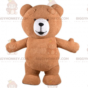 Grote bruine teddy BIGGYMONKEY™ mascottekostuum, bruine