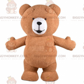 Big Brown Teddy BIGGYMONKEY™ Maskottchen-Kostüm