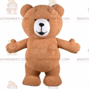 Big Brown Teddy BIGGYMONKEY™ maskottiasu, ruskea karhuasu -