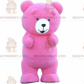 Kostým maskota Big Pink Teddy BIGGYMONKEY™, Kostým růžového