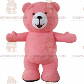 Big Pink Bear BIGGYMONKEY™ Mascot Costume, Pink Teddy Bear