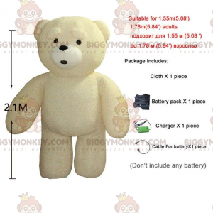 Costume de mascotte BIGGYMONKEY™ de nounours gigantesque