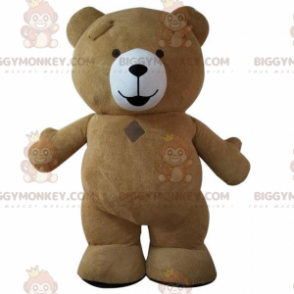 Big Brown Bear BIGGYMONKEY™ maskottiasu, ruskea nalleasu -