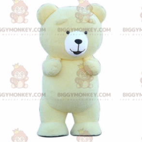 Opblaasbaar geel teddy BIGGYMONKEY™ mascottekostuum, geel