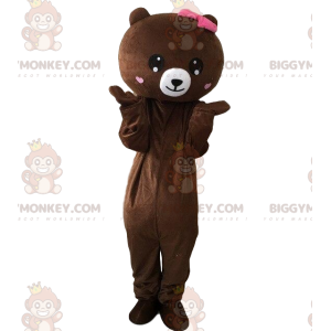 BIGGYMONKEY™ mascottekostuum pluche teddybeer met hartjes
