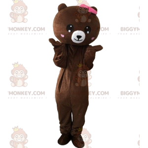 Costume de mascotte BIGGYMONKEY™ de nounours en peluche avec