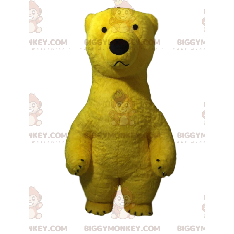 Costume da mascotte gonfiabile giallo Teddy BIGGYMONKEY™