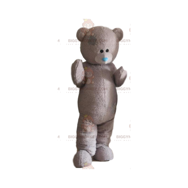 Grauer Teddybär BIGGYMONKEY™ Maskottchenkostüm, Bärenkostüm