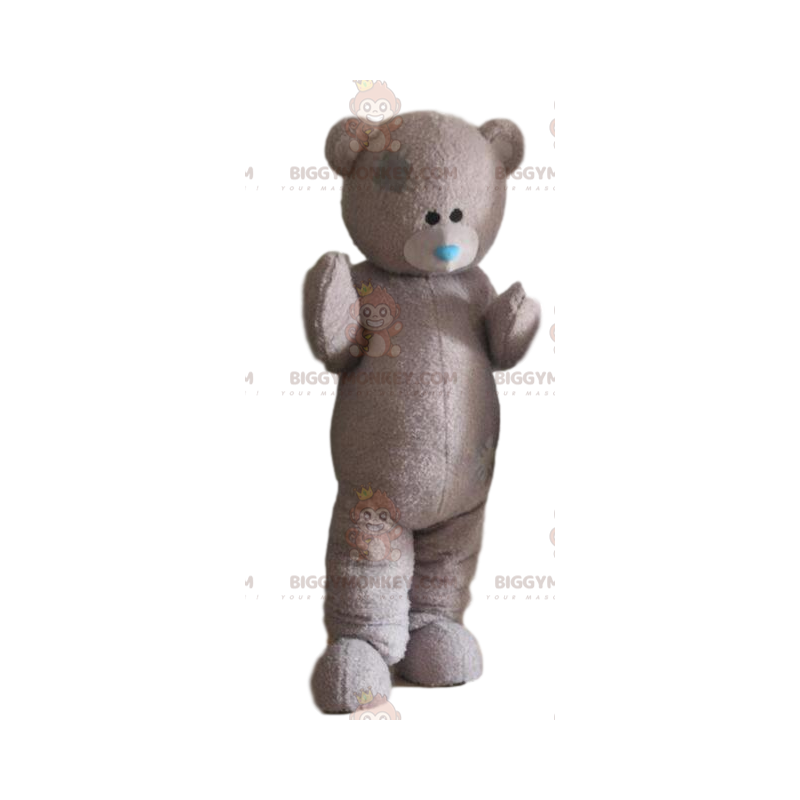 Gray teddy bear BIGGYMONKEY™ mascot costume, bear costume