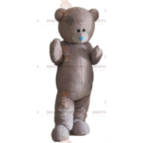 Grå nallebjörn BIGGYMONKEY™ maskotdräkt, björndräkt, snygg