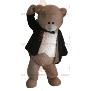 Disfraz de mascota de oso gris BIGGYMONKEY™, disfraz de novio