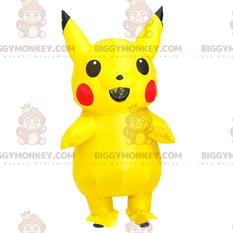 BIGGYMONKEY™ mascot costume of Pikachu, the famous yellow