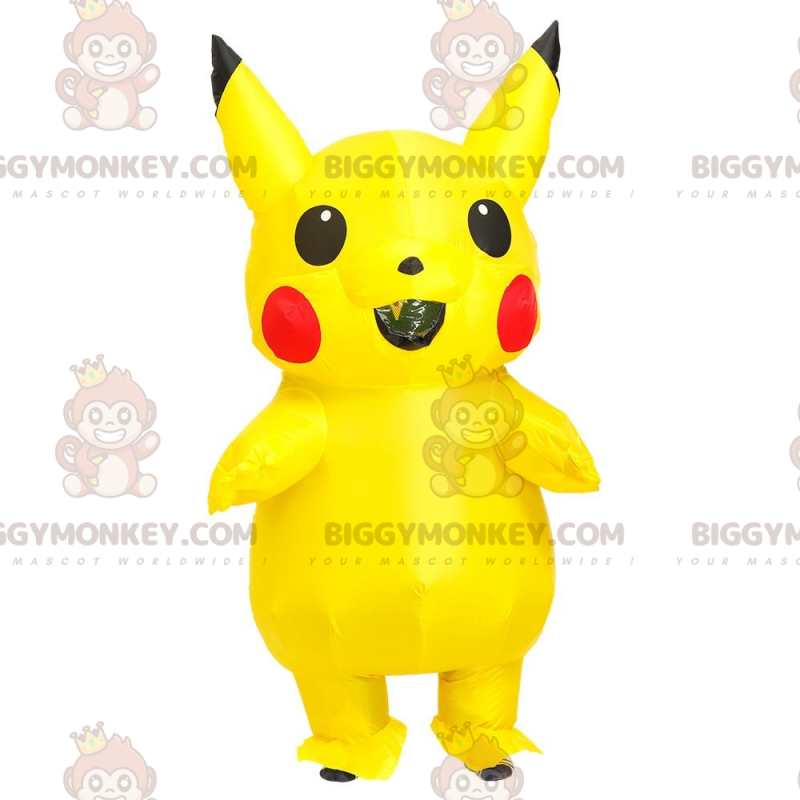 Costume de mascotte BIGGYMONKEY™ de Pikachu, le Pokemon jaune