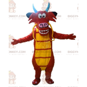 Kostým maskota BIGGYMONKEY™ Mushu, slavného draka v Mulan