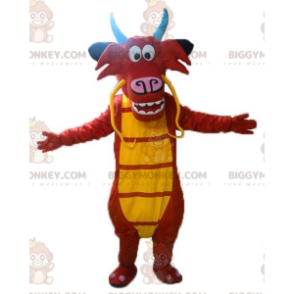 BIGGYMONKEY™ mascottekostuum van Mushu, de beroemde draak in