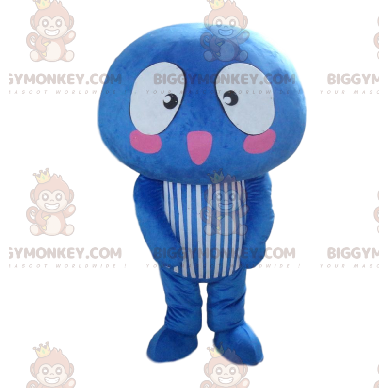 Costume da mascotte fungo gigante blu BIGGYMONKEY™, costume da