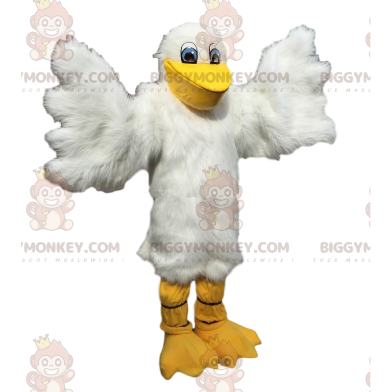 Disfraz de mascota Pelican BIGGYMONKEY™, disfraz de gaviota