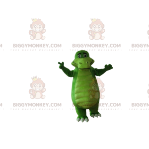 Costume de mascotte BIGGYMONKEY™ de crocodile vert, costume