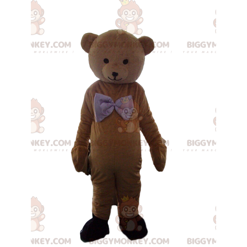 Brown teddy bear BIGGYMONKEY™ mascot costume, bear costume