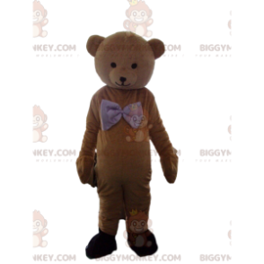 Brown teddy bear BIGGYMONKEY™ mascot costume, bear costume