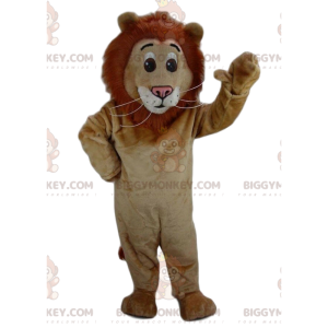 Costume da mascotte leone marrone BIGGYMONKEY™, costume da