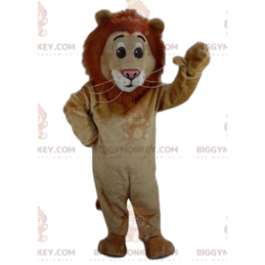Bruine leeuw BIGGYMONKEY™ mascottekostuum, leeuwkostuum