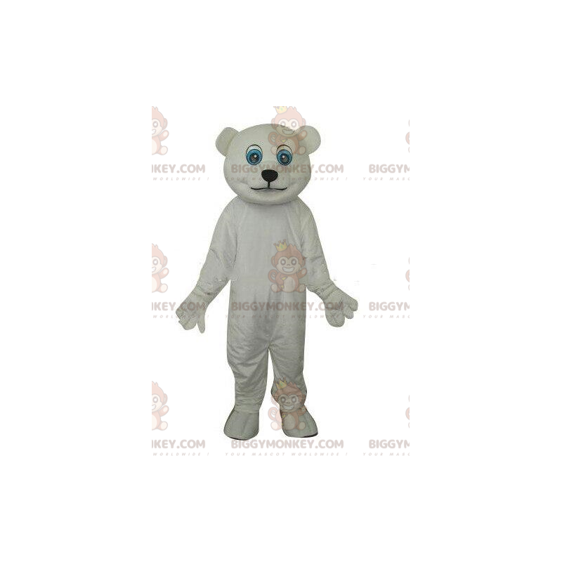 IJsbeer BIGGYMONKEY™ mascottekostuum, Polar teddy BIGGYMONKEY™